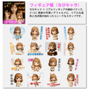 フィギュア風（ちびキャラ）