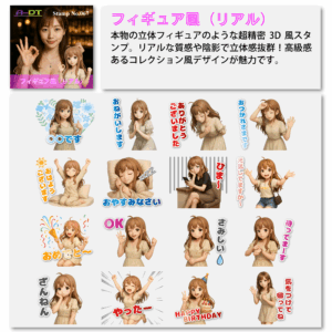 フィギュア風（リアル）